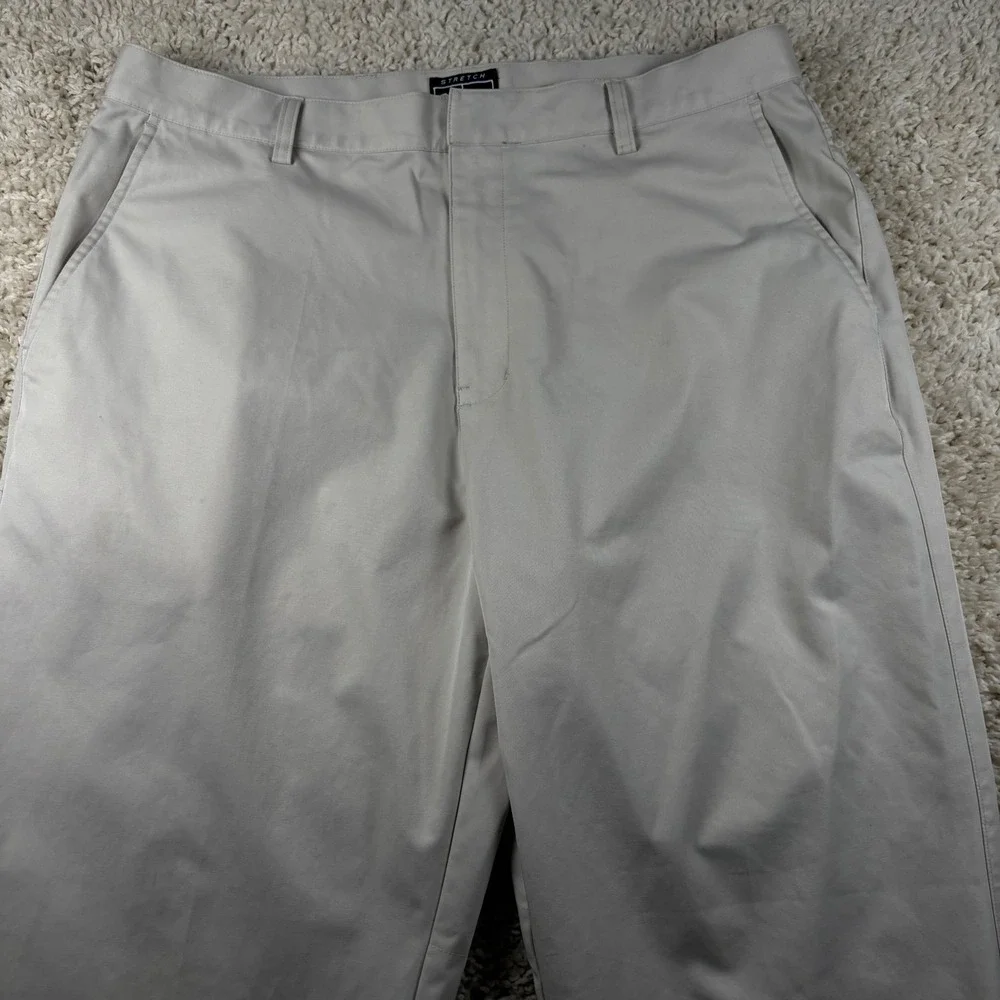 Adidas Men Golf Pants 36x32 (Fits 36x29) Climacool Vented Performance Flat Front